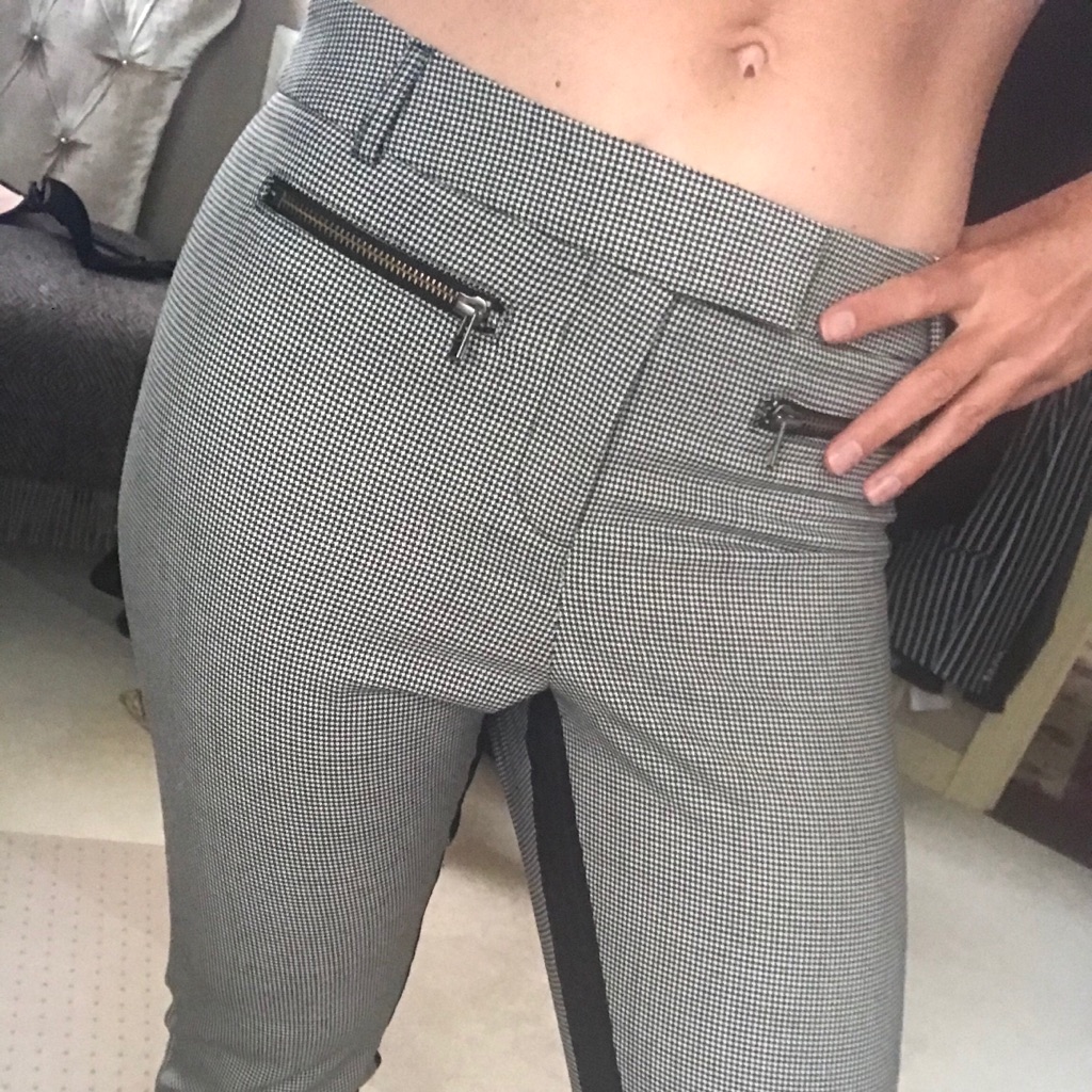 Veronica Beard Pencil Slacks W/Ankle Zip -
